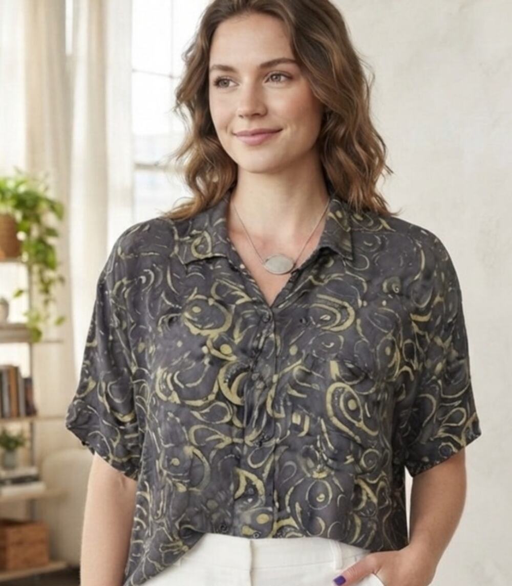 Purple Lotus Imports batik bollywood blouse